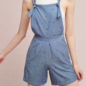 Anthropologie Seen Worn Kept Triangle Print Romper